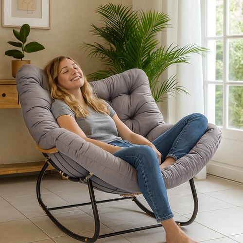 Garden rocking chair rattan - chair, –rattan