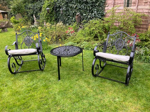 Garden rocking chairs - &, coffee
