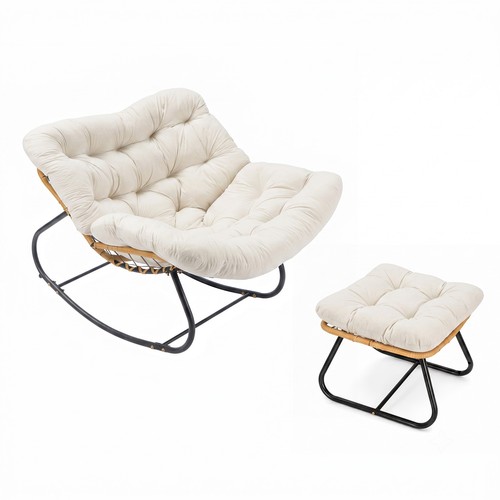 Oversized rocking chair with - rocking,