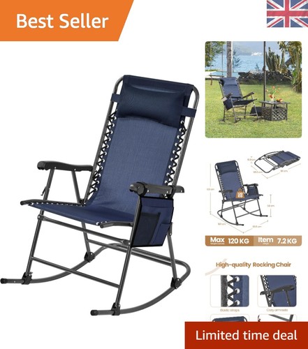 Rocking garden chair - rocking, navy