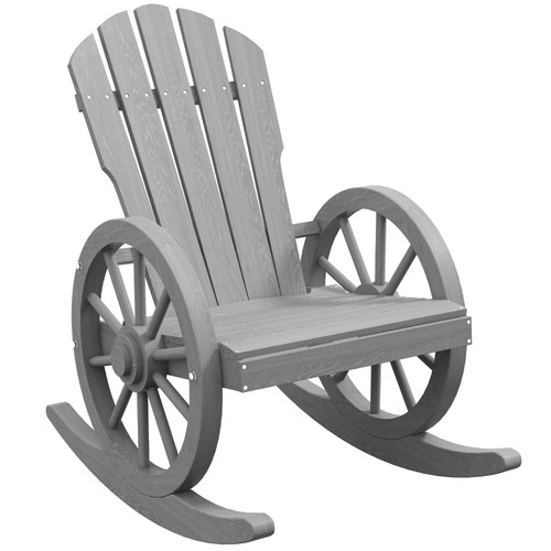 Outsunny wooden adirondack - wooden,