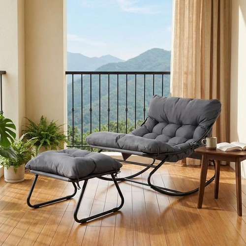 Rocking chair with stool - stool, set